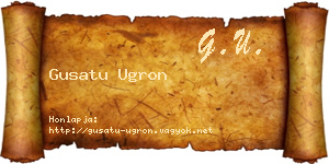 Gusatu Ugron névjegykártya